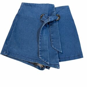 Altar’d State Blue Skort | Tie Waist Front | Built-In Shorts | Size S